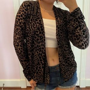 Long sleeves Leopard print